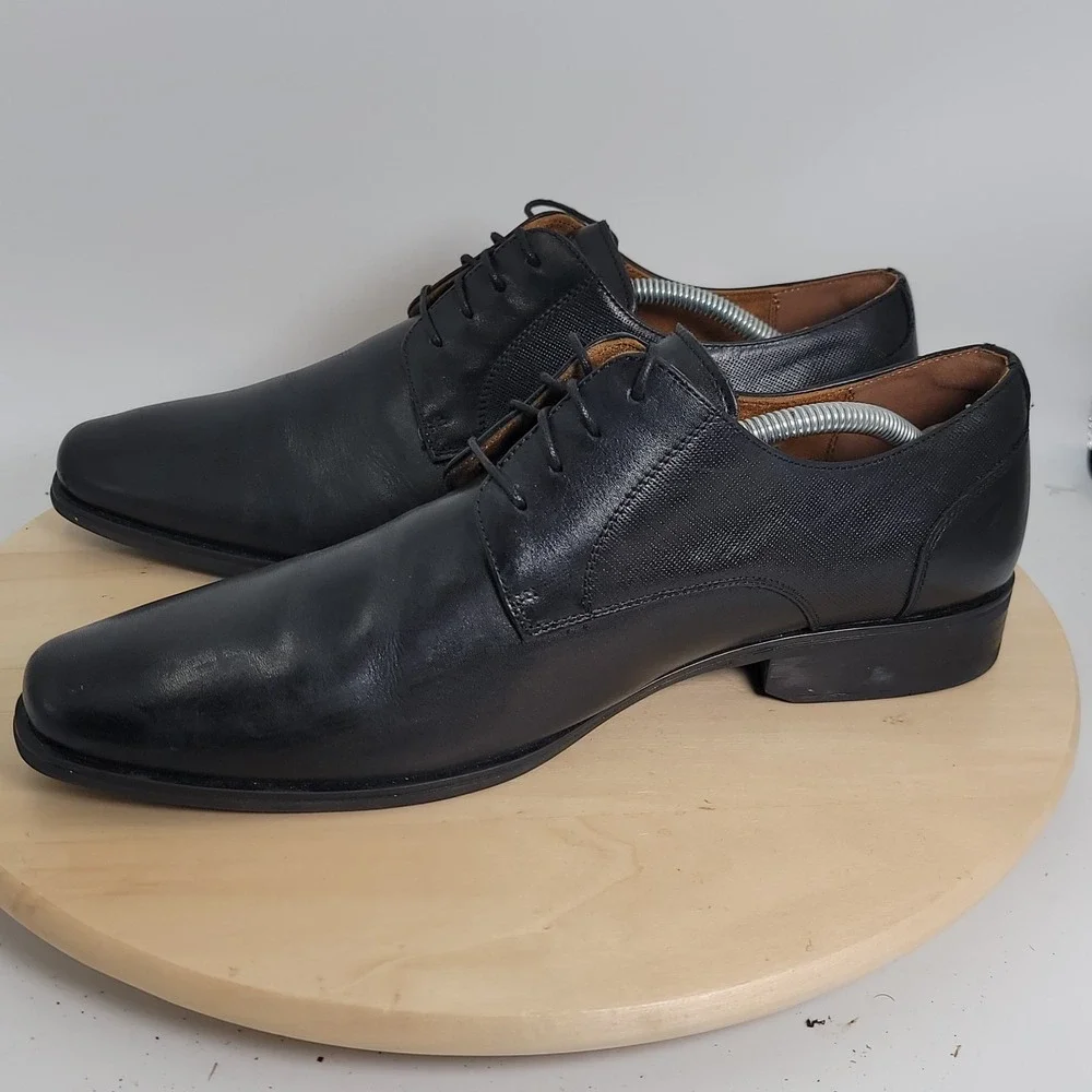 Florsheim Kierland Oxford Men Black Dress Shoes Size 10.5 W
